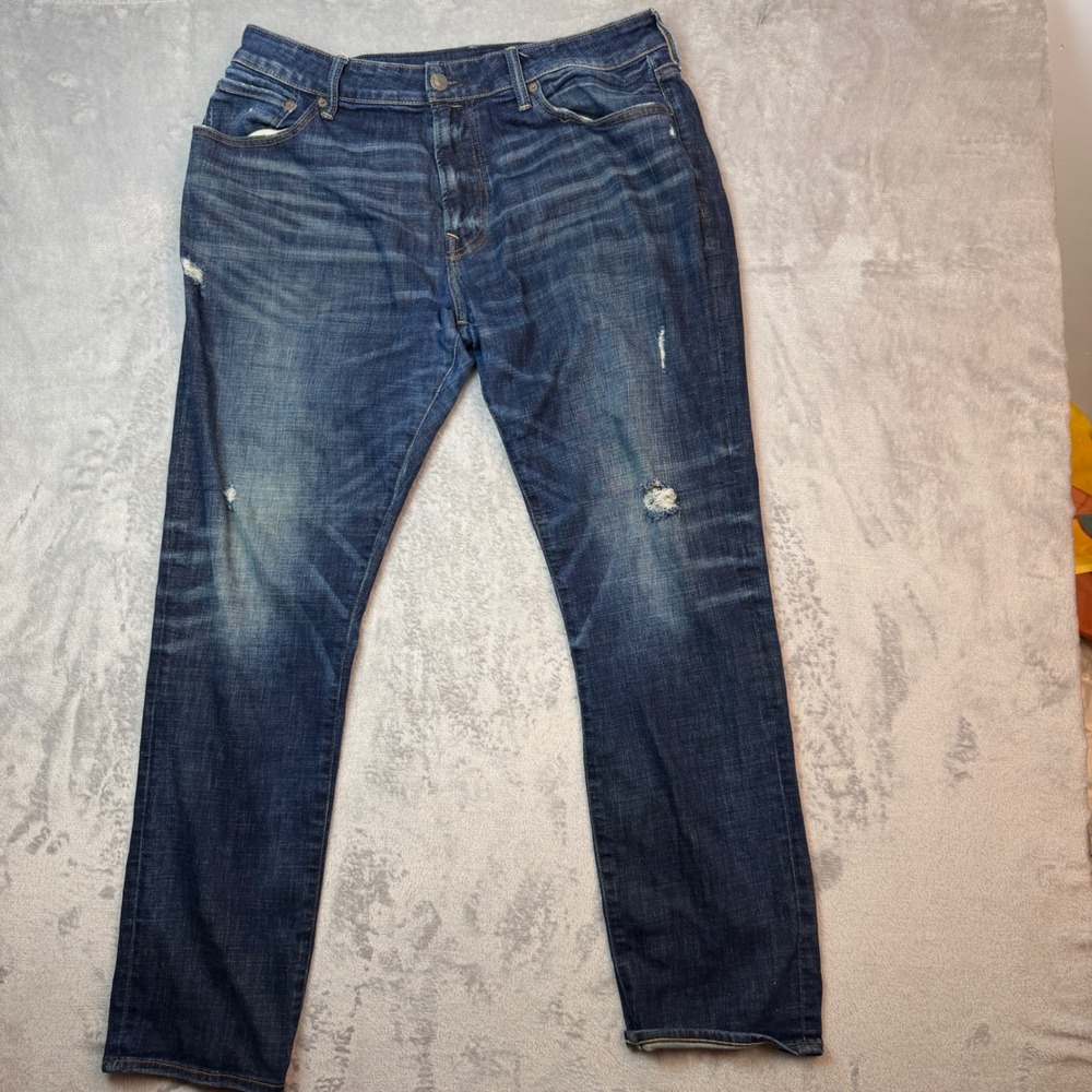 American Eagle Jeans Mens 36x32  Ne(x)t Level Flex Distressed Straight Denim Y2K